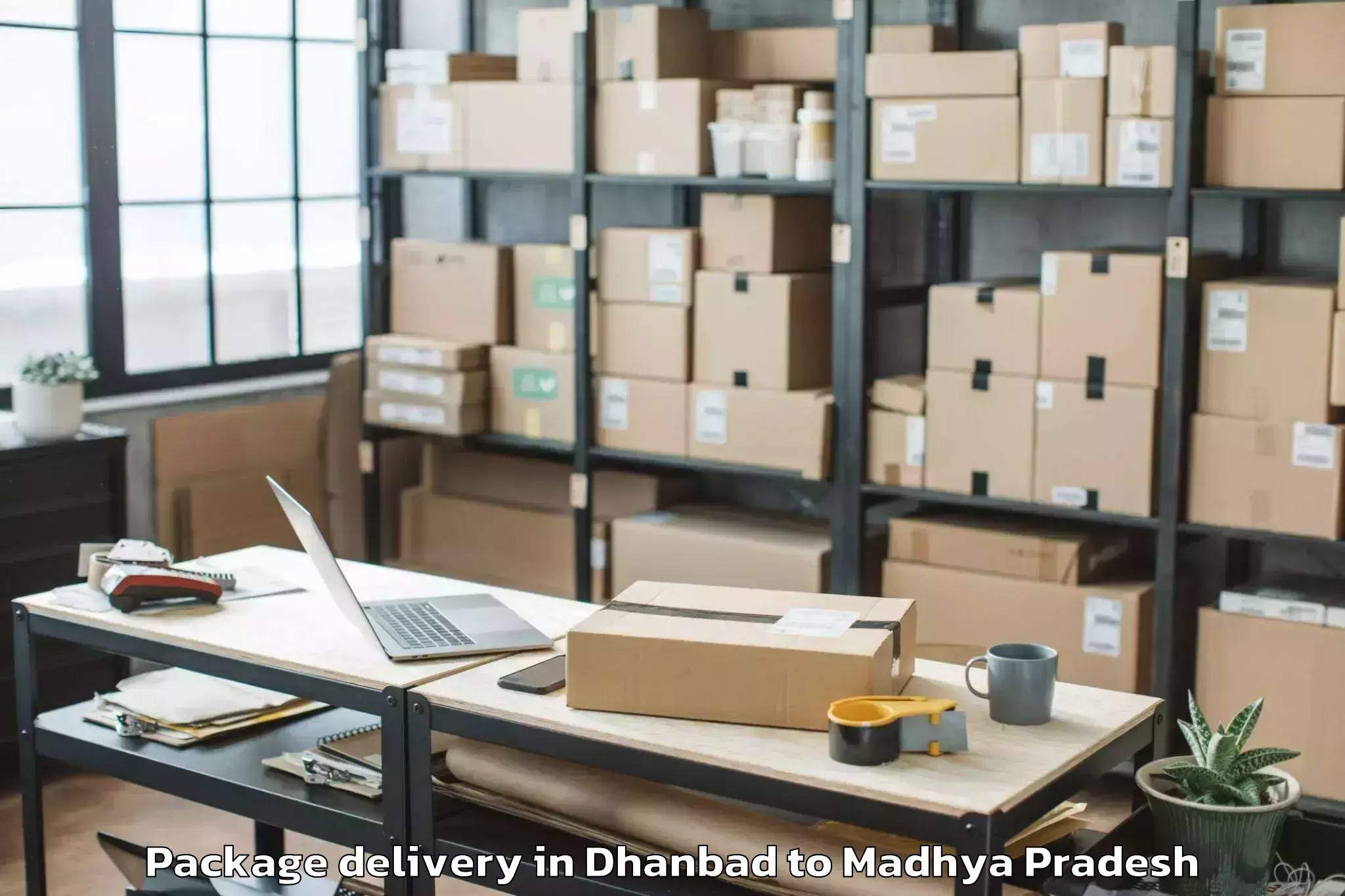 Quality Dhanbad to Nalkheda Package Delivery